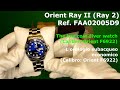 Orient Ray 2 blue, Ray II FAA02005D9, Unboxing &amp; Review, Recensione  Cronocomparatore, Timegrapher