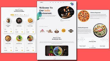 Complete Responsive Food website using HTML, CSS, Bootstrap and JavaScript