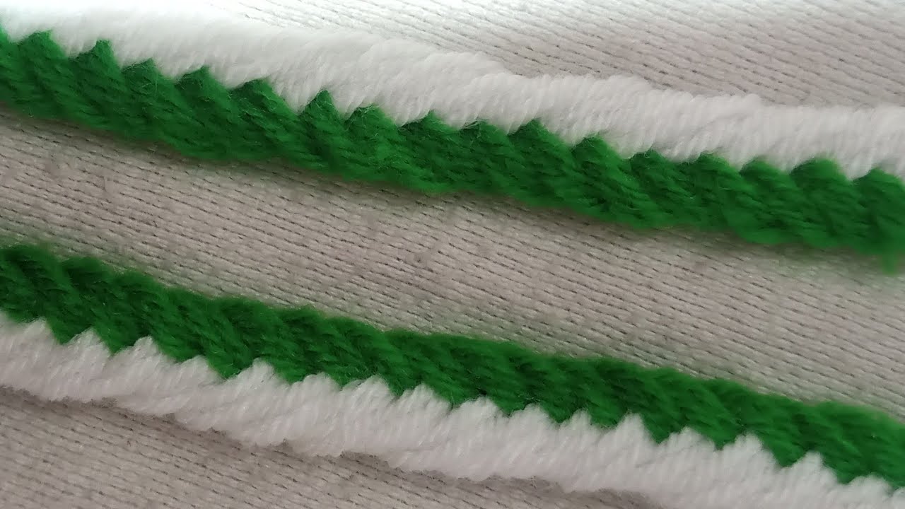 बनाने में आसान☺️ और बहुत ही कम समय🕰️ में बनने वाला नाडा डिज़ाइन जिसके दोनो ओर अलग डिजाइन बनता हैं