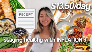 HEALTHY EATING AND WORKOUTS ON A BUDGET | weekly vlog | dealing with inflation and rising food costs