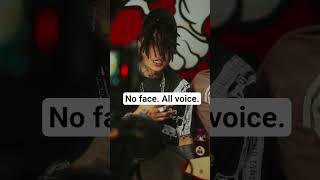 No Face. All Voice Jerk On A Mic
