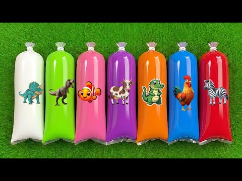 MENEMUKAN : Sapi, Gajah, Harimau, Anjing, Burung, Kelinci, Panda, Bebek, T-Rex, Kucing, Singa.