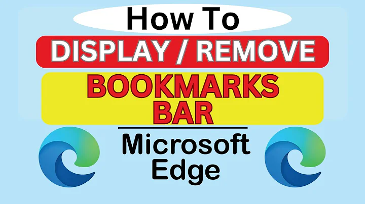 How To Display or Remove the Bookmarks Toolbar In The Microsoft Edge Web Browser | PC Tutorial