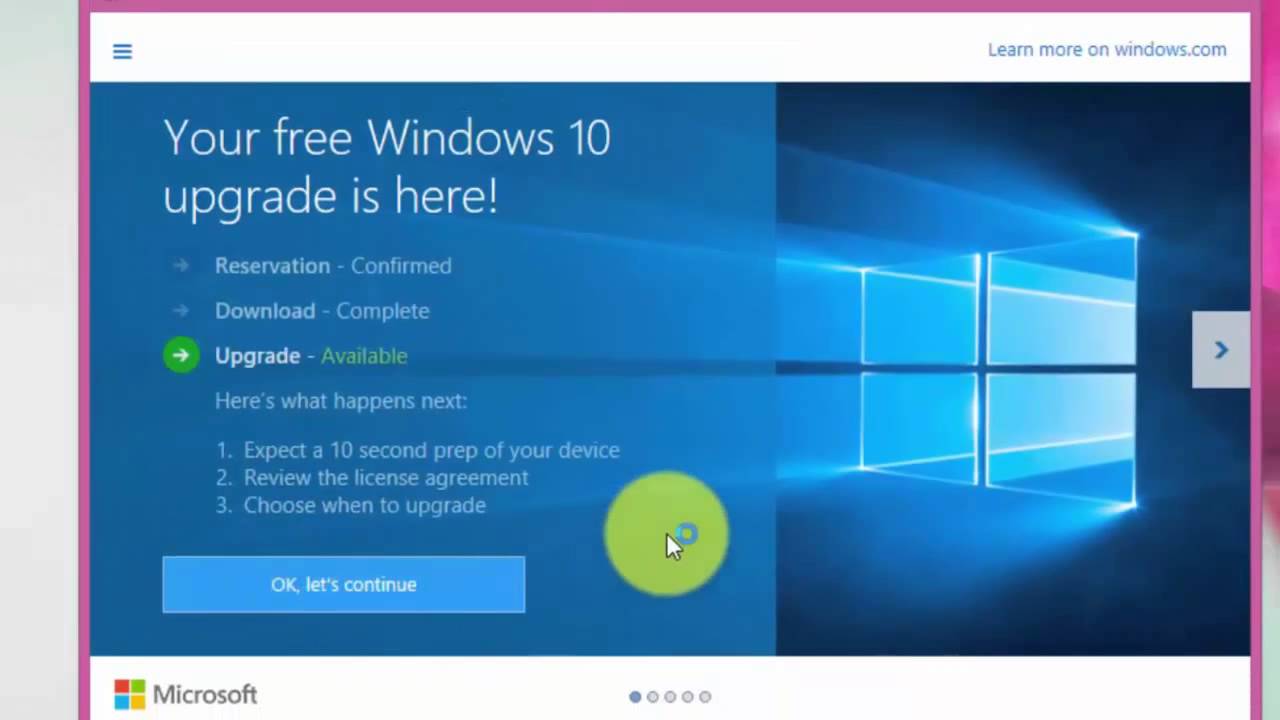 free windows upgrade