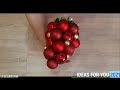 новогоднии декор, виноградная гроздь из новогодних шариков (Grape bunch of Christmas balls)