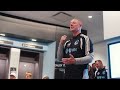 Coach Knowles' Postgame Locker Room Speech