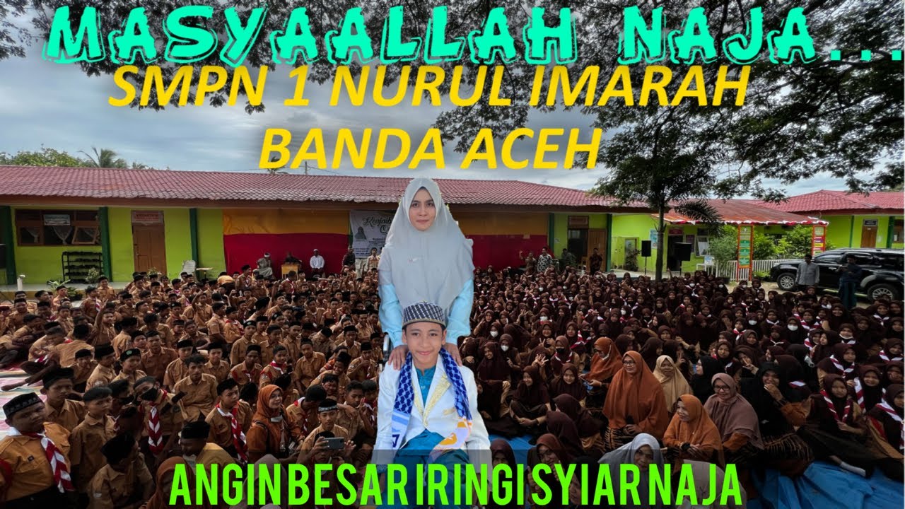 ANGIN KENCANG🌪 IRINGI SYIAR NAJA||DITANTANG SISWA DAN BUNDA GURU SYIAR DI SMP 1 DARUL IMAROH😍