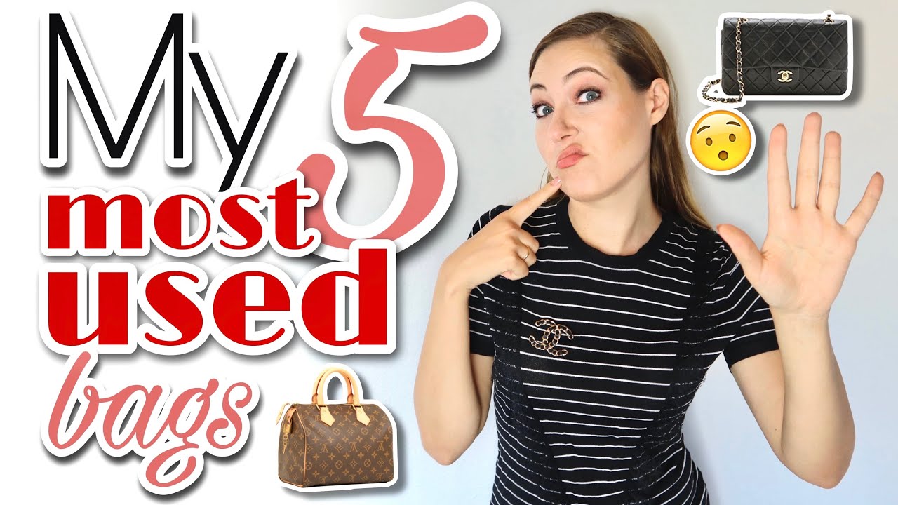 My 5 MOST USED bags - surprising results (and quite some Louis Vuitton  handbags) 