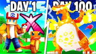 I Spent 100 Days as a GIGANTIMAX TRAINER in Pokémon Minecraft Vs My Rival! (Duos Cobblemon)