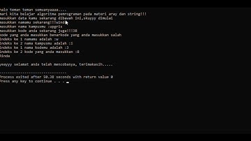 Program Tentang Array & String, Struktur, dan, Fungsi Dev C++ || Tugas UAS Algoritma Pemrograman