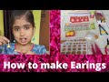Quilling Paper Earings - Home made.
