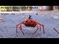 Miniature Creepy spider Pumpkin Halloween theme🎃🧡🎃🧡🎃Polymer clay