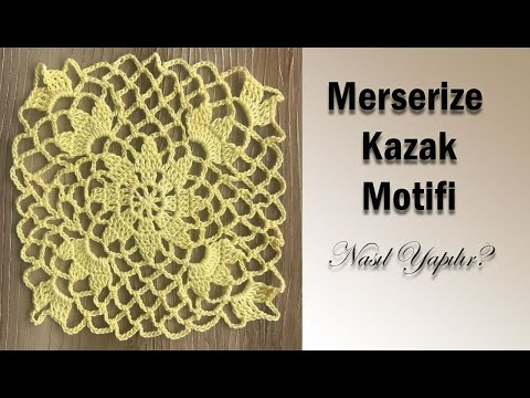 Çok Kolay Merserize Kazak, Battaniye, Yatak Örtüsü Örgü Motifi Nasıl Yapılır? / Crochet Patters