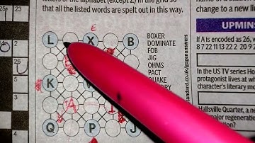 Gogen - 24/3/23 Evening Standard puzzle (process of elimination)