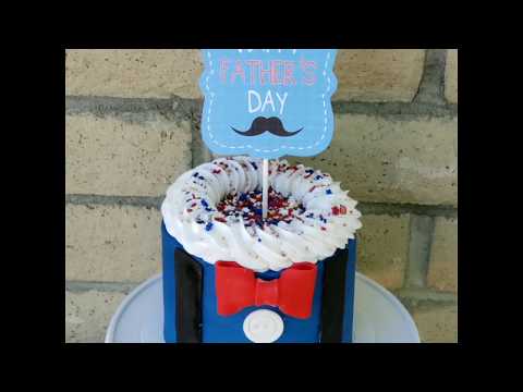 Father's Day cake tutorial
