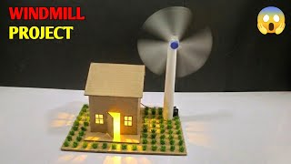 Windmill Working Model | Science Exhibition Project | Generate Electricity at Home |DIY Wind Turbine