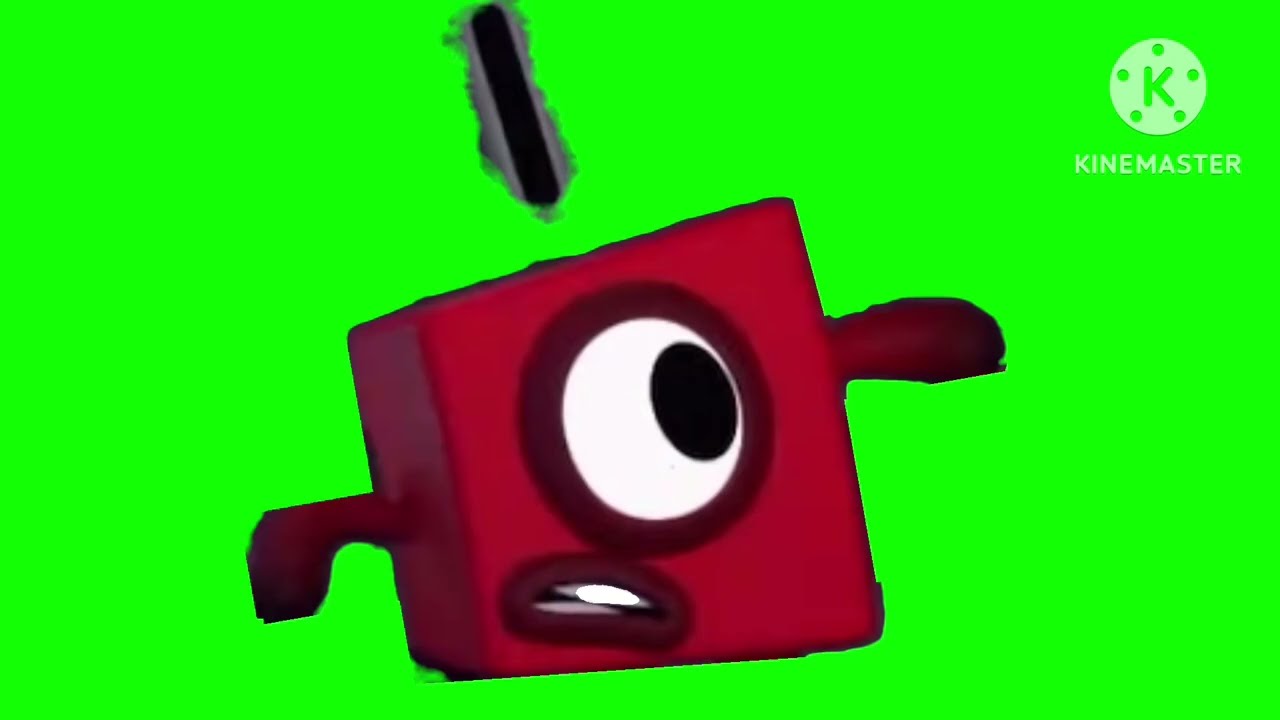 Numberblocks 1 Without Legs Green Screen (The Lair of Shares)
