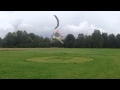 R44 landing at friends house