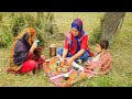 Grass cutting traditional method village  hunza valley  village  villages