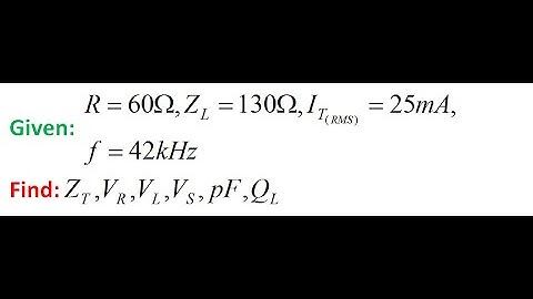 AC Analysis of RL Series Circuits | Phasor Diagrams, Impedance & Phase Angle 09