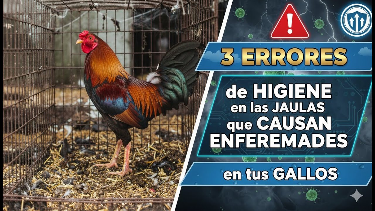 3 errores de higiene en las jaulas que causan enfermedades en tus gallos