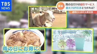 雨の日だけの割引サービス続々！どうお得？【Nスタ】