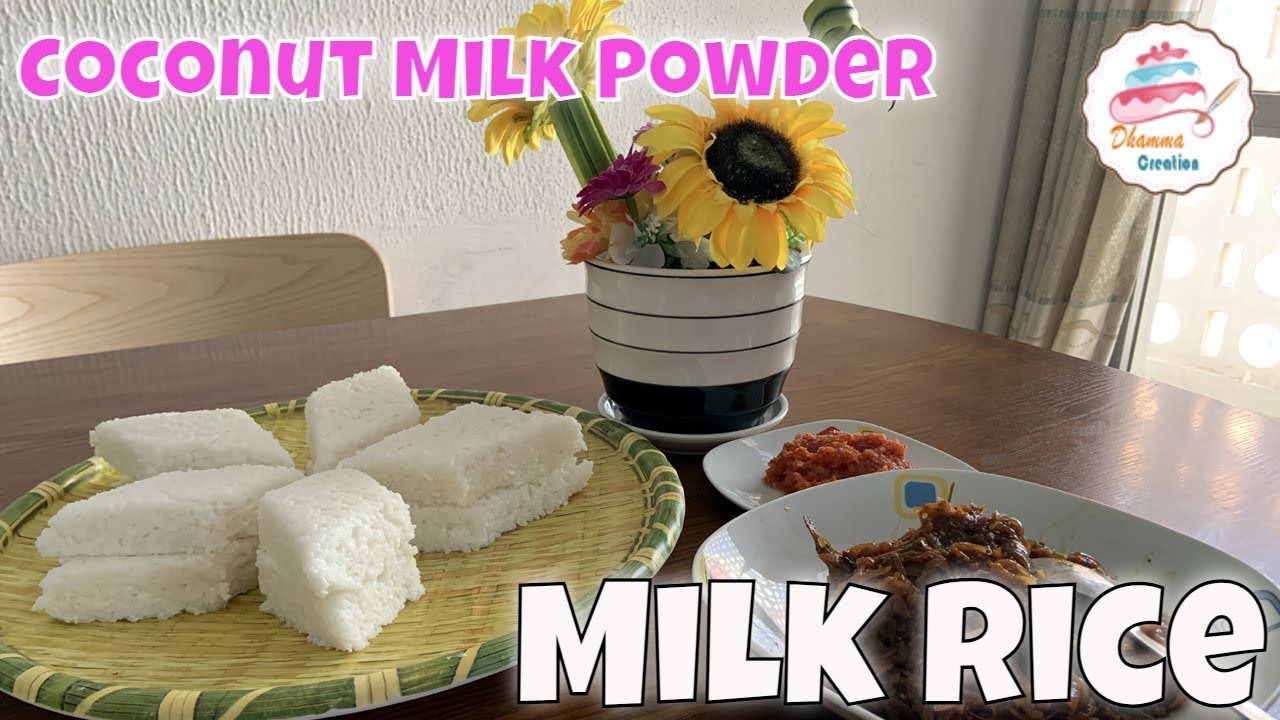 How to make milk rice in rice cooker using coconut milk powder YouTube