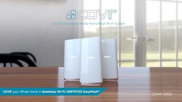 COVR-2203 Whole Home Mesh Wi-Fi System Setup VIdeo