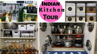 SMALL INDIAN  KITCHEN TOUR | RENTAL FRIENDLY | SPACE SAVING ORGANISATION IDEAS | KITCHEN TOUR TAMIL