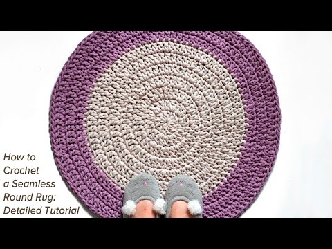 How to Crochet a Seamless Round Rug: Detailed Tutorial for Beginners