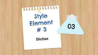 The Four Elements Of Style : Diction , Tone , Syntax & Structure