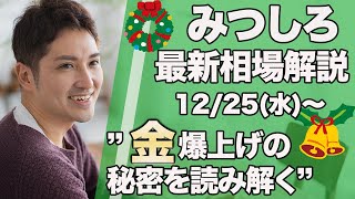 みつしろ最新相場予報12月25日〜金が爆上げ!?その裏側の秘密を読み解く〜