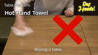 OSHIBORI = Hand Towels Etiquette at Restaurants in Japan! screenshot 5