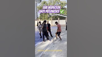 SHOT PUT (SUB INSPECTOR)💪 #shotput #physicalfitness #jkpsi #subinspector #girls #practice