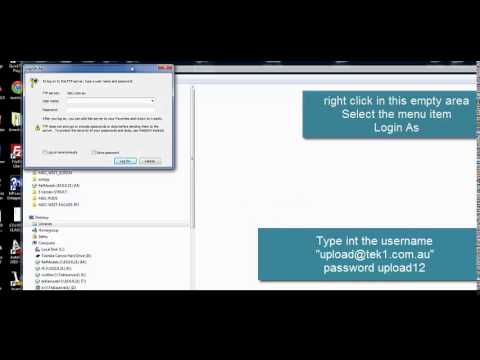 Ftp Login with Windows explorer
