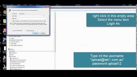 Ftp Login with Windows explorer