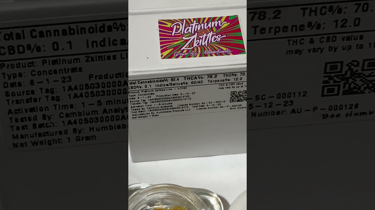 🔥Humblebee🔥Platinum Zittles Live Resin Michigan dispensary 
