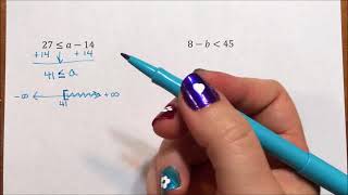 Inequalities - Interval Notation