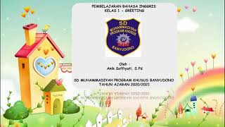 Bahasa ingrish klas 1 greeting -