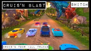 Cruis'n Blast - Cruis’n Tour - All Tracks Playthrough - Easy - Nintendo Switch