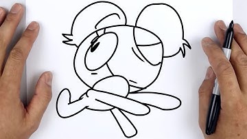 HOW TO DRAW PIBBY (Battle for Corrupted Island) | Friday Night Funkin (FNF) - Easy Step By Step