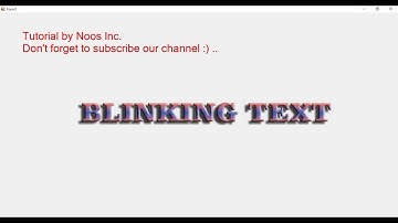 Blinking Text in Visual Basic .NET