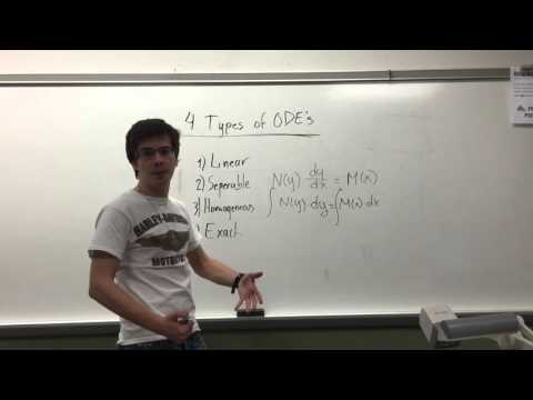 Video: Hur Man Bestämmer Typen Av Differentiell Ekvation