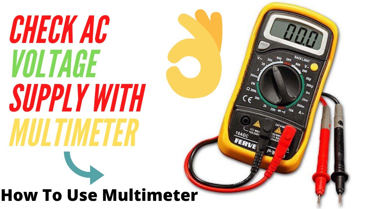 How to Check AC Voltage with Multimeter/ Ac voltage Kaise check Kare