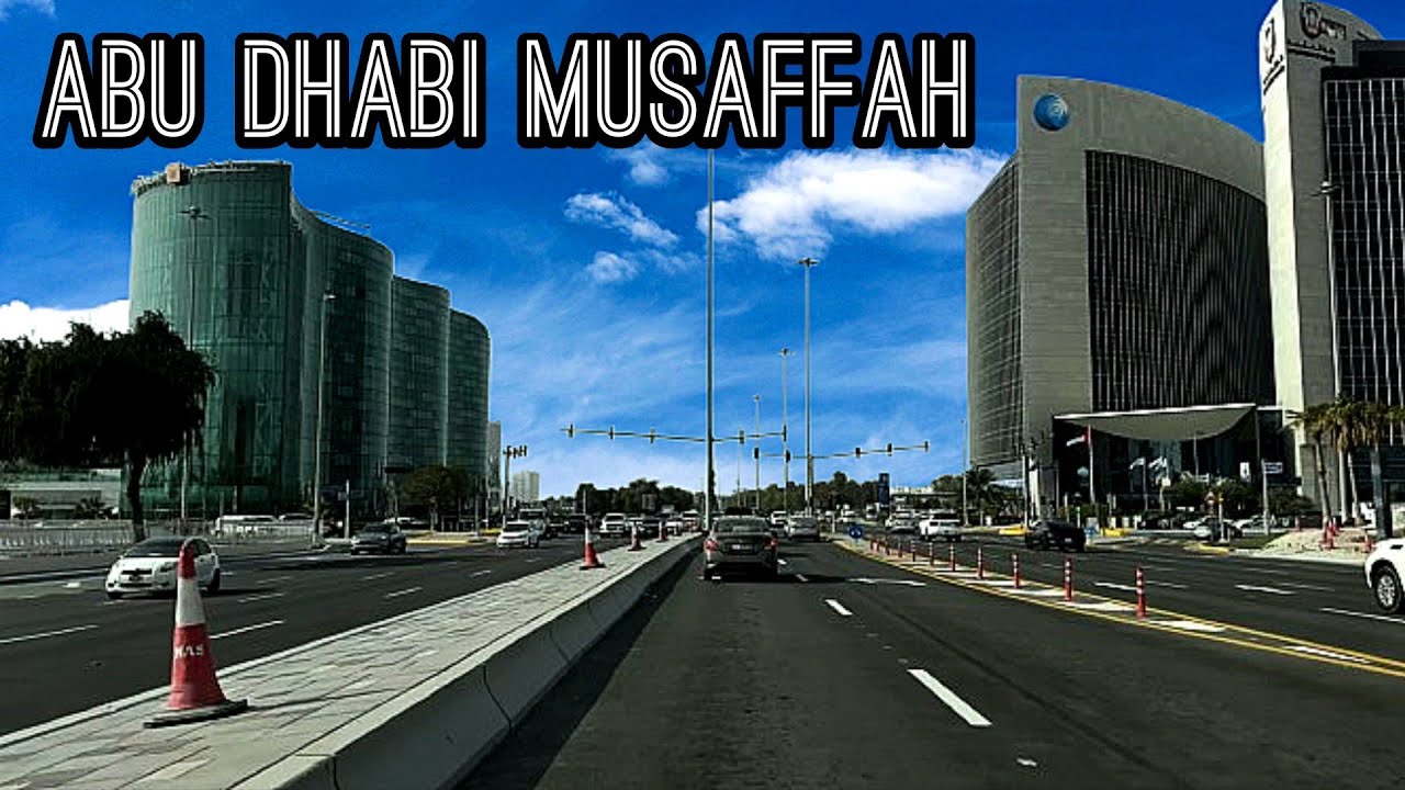 Abudhabi | Capital of UAE | Driving in Abudhabi Downtown | Musaffah | United Arab Emirates HDR-4K