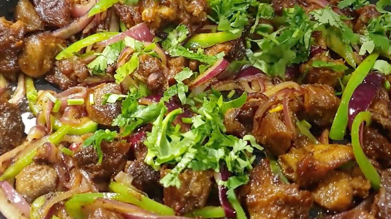 Dry Fried Goat Meat recipe 