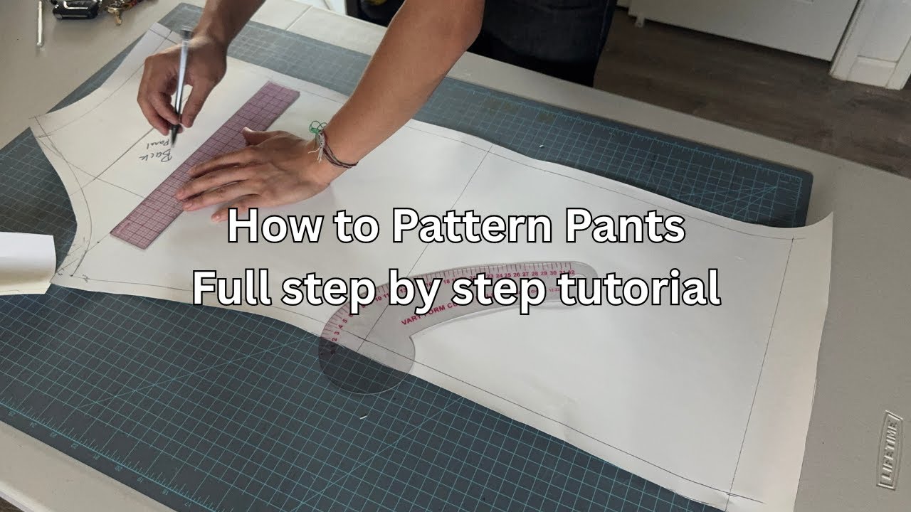 How to Pattern Pants from Scratch Easy and Simple | Full Step by Step ...