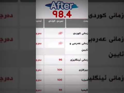 شەرت نییە سالی یەکەم یان سالی دووەم دەرەجەی نەینی یعنی دەرەجەی ناینی ئەوەش نمونە TB خۆم 94m هینایە