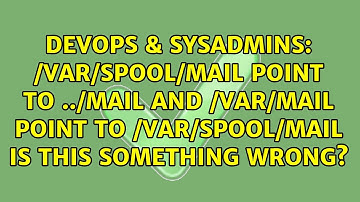 /var/spool/mail point to ../mail and /var/mail point to /var/spool/mail is this something wrong?