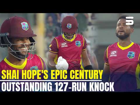 Captain Shai Hope Leads From The Front With A Stunning Century 👏| 127 Runs | PCB | MR1K